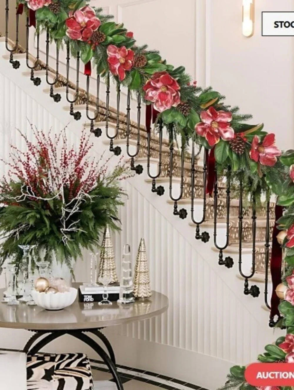 BRAND NEW: Briful 5FT Christmas Magnolia Flower Garland